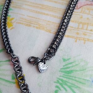 🌙Stella and Dot Wrap Rhinestone Bracelet Gunmetal Choker